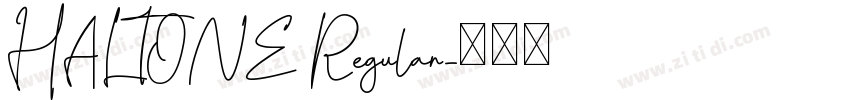 HALTONE Regular字体转换